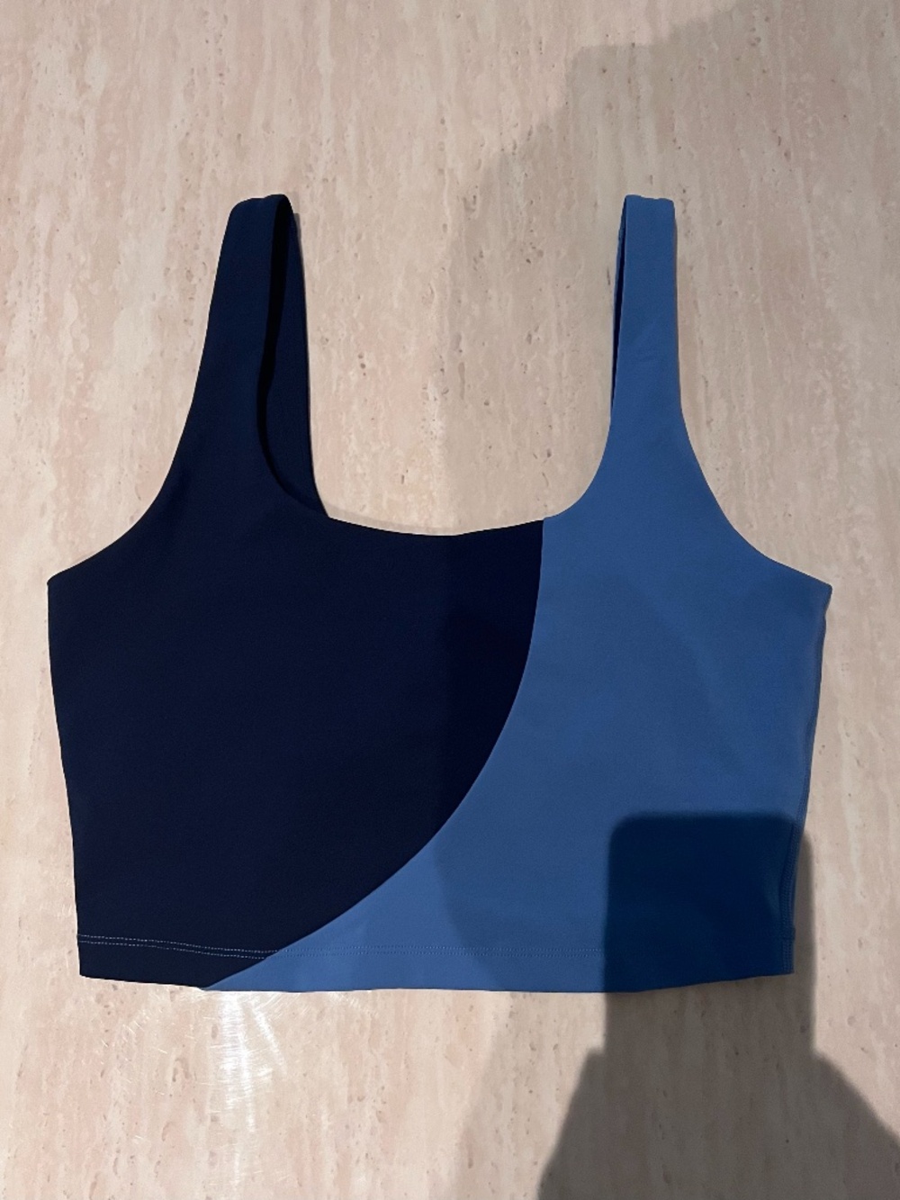 NEW Spiritual Gangster Two Tone Light Blue Navy blue INDIE Crop Tank M